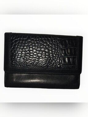 Brahmin Black Kisslock Wallet